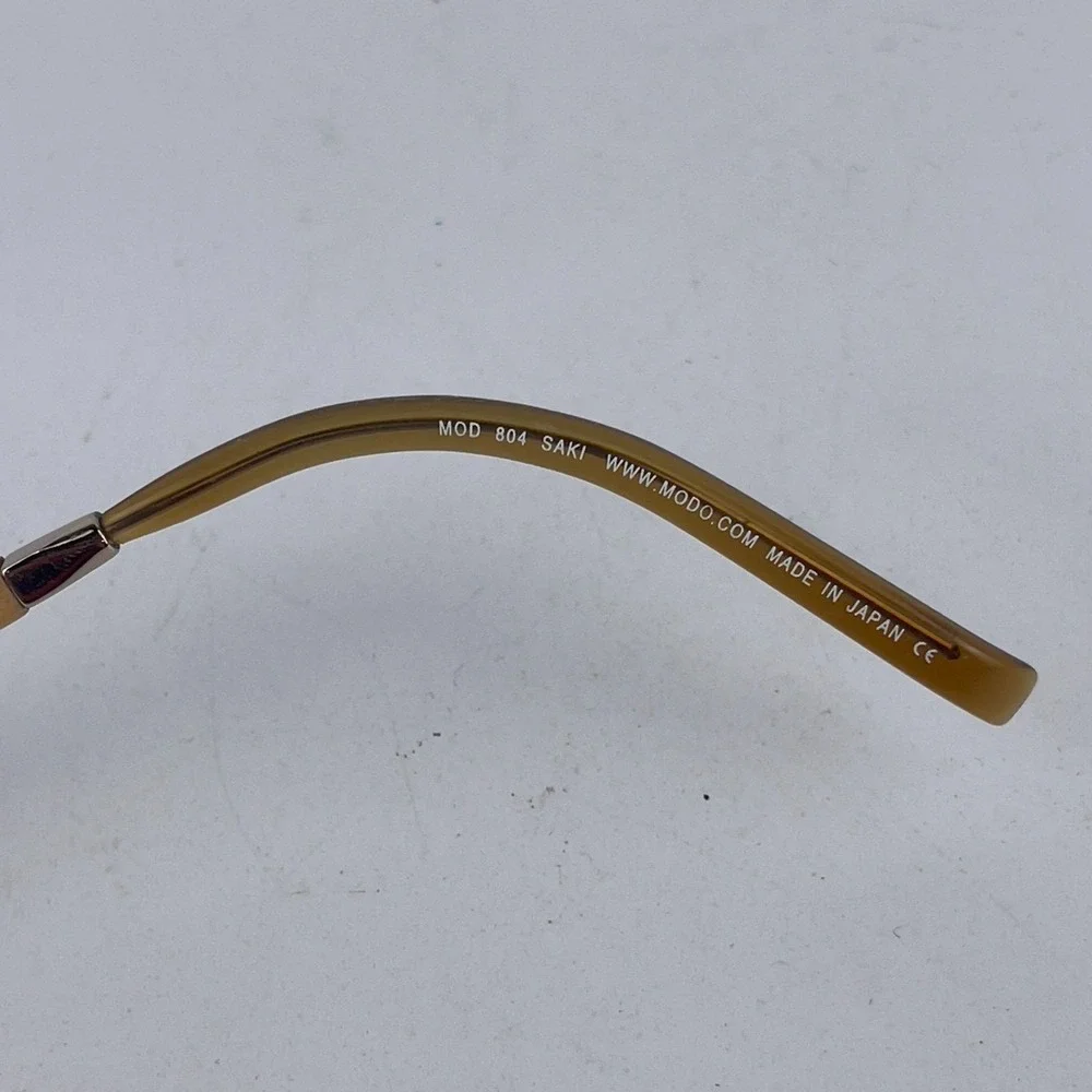 Saki By Modo 804 Women's Eyeglasses Frame Brown Plastic Half Rim 52-19-140‎ mm